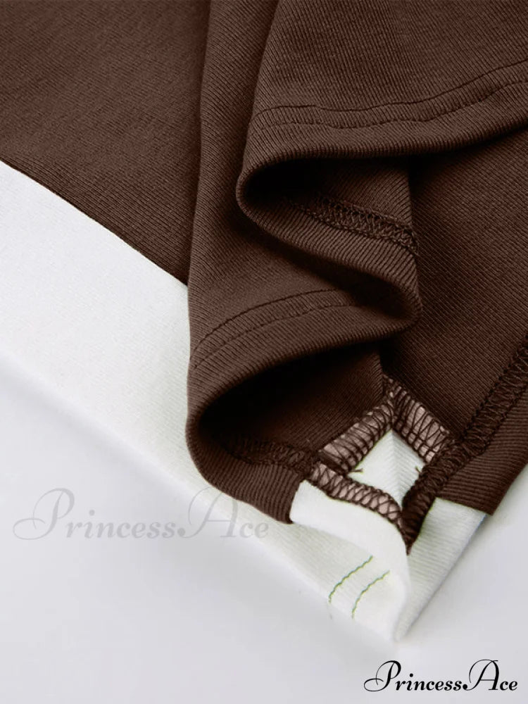 Contrast Trim Rib-Knit Trendy Crop Cami Top