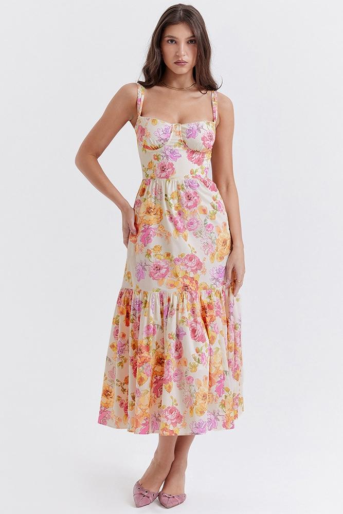 Guadalupe® | Flared Midi Dress With Print