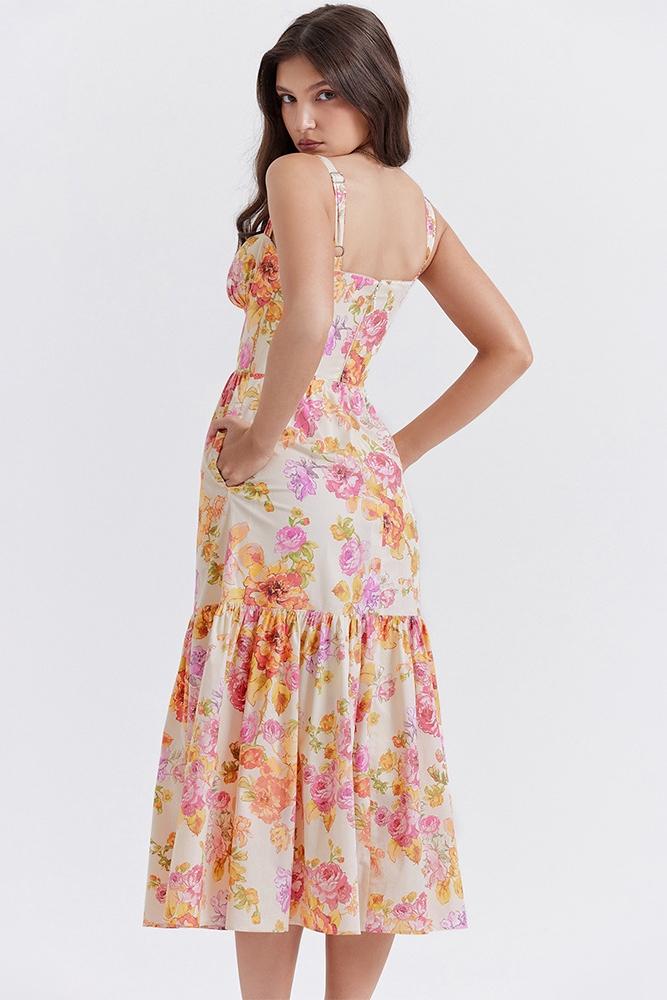 Guadalupe® | Flared Midi Dress With Print