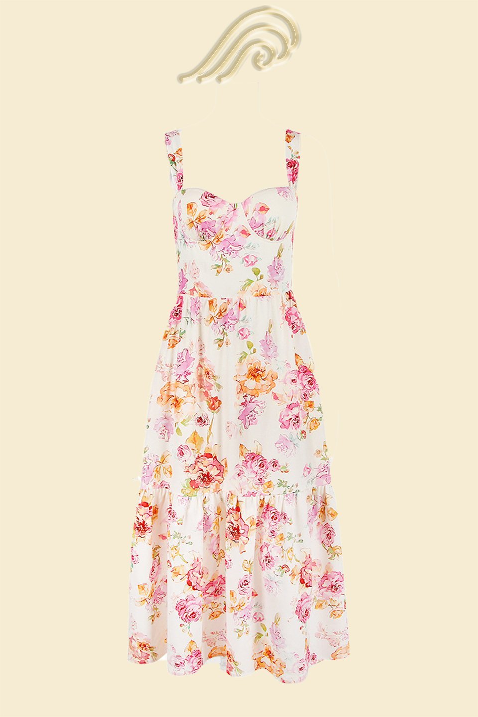 Guadalupe® | Flared Midi Dress With Print
