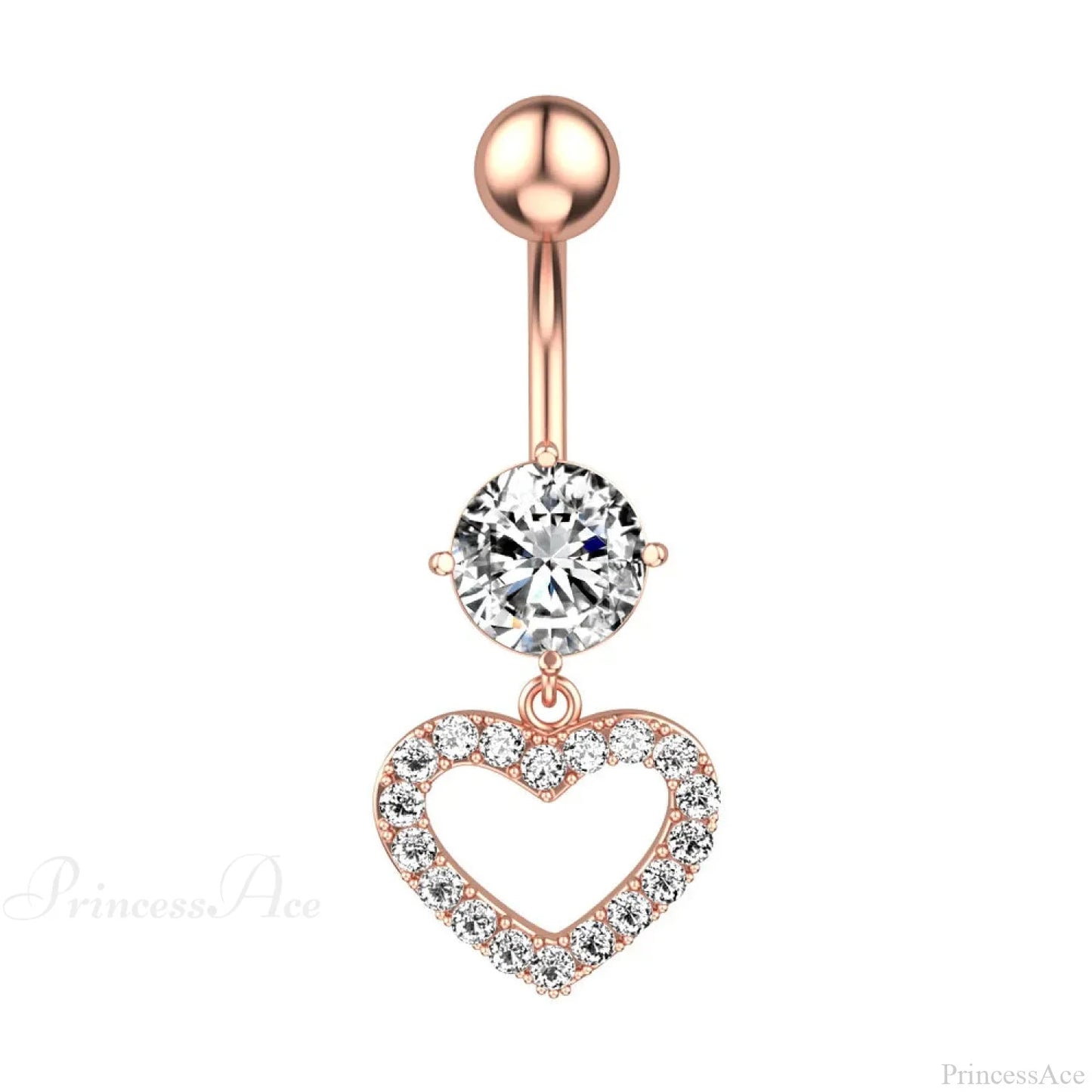 Crystal Dangle Gothic Belly Ring