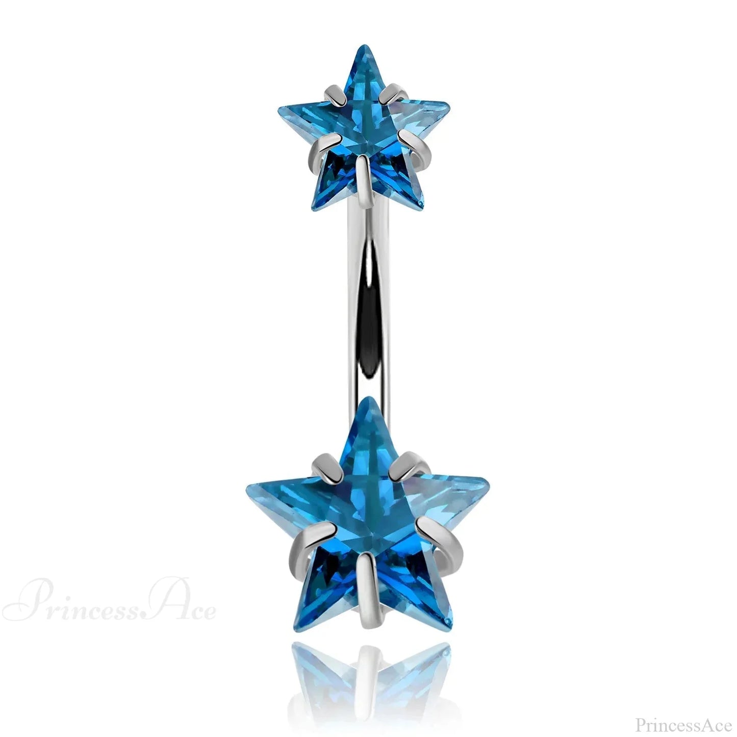 Crystal Dangle Gothic Belly Ring