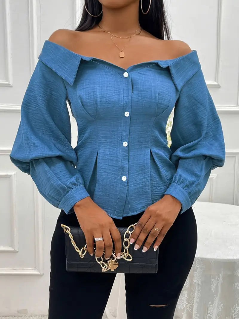 Alberta® | Elegant Off-The-Shoulder Blouse