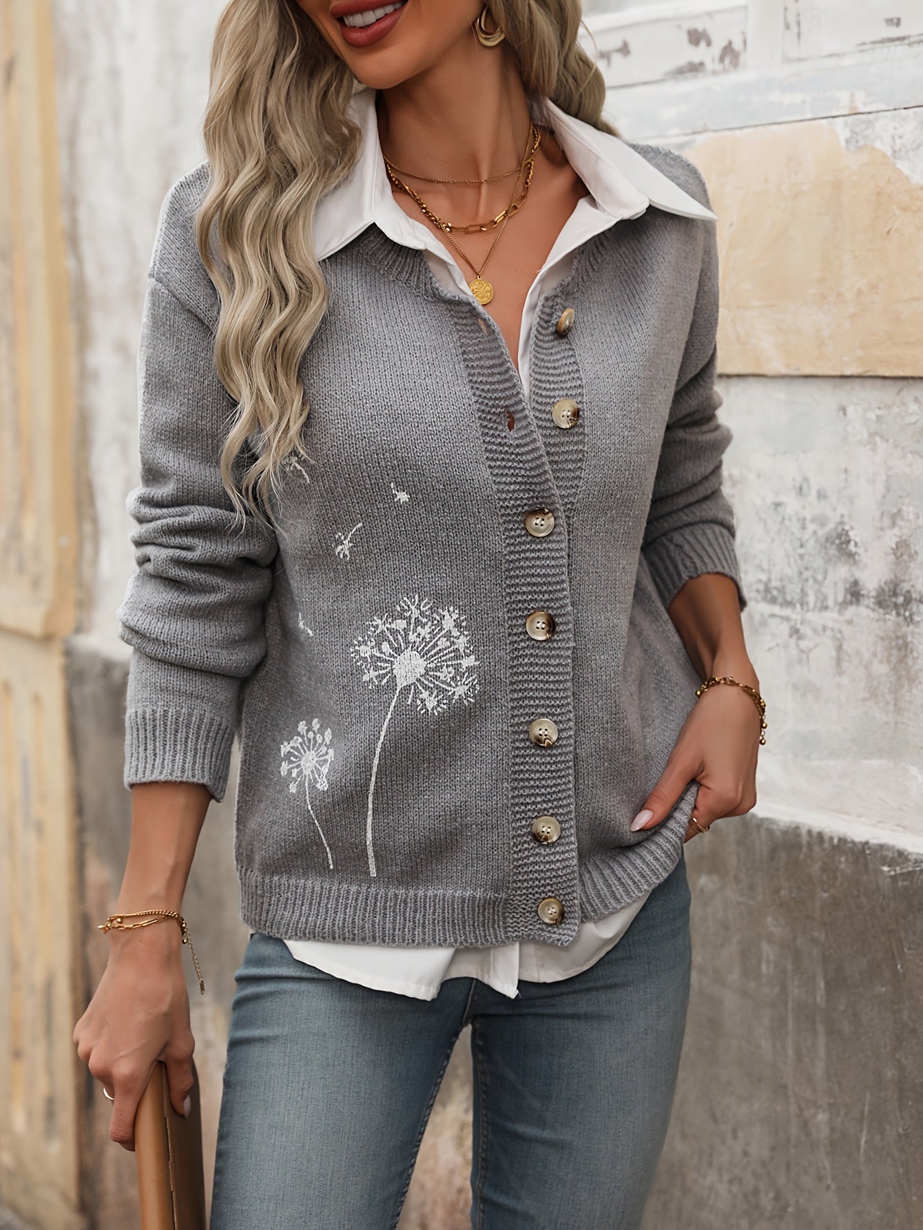 Laura® | Chic Button-Down Cardigan