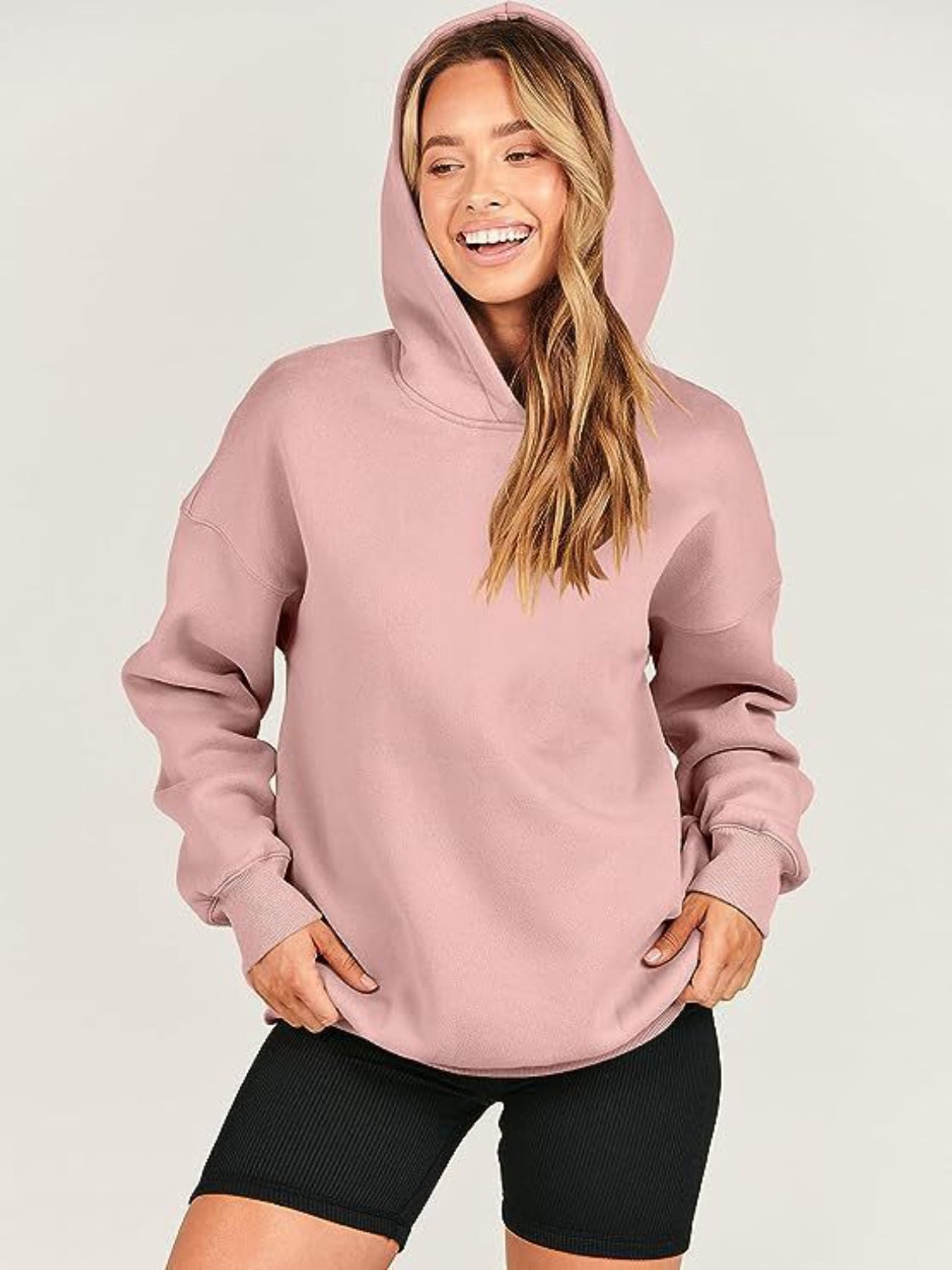 Monica | Long-sleeved hoodie with dropped shoulders