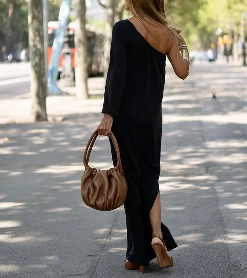 Mallory® | Elegantly Flowy One-Shoulder Dress