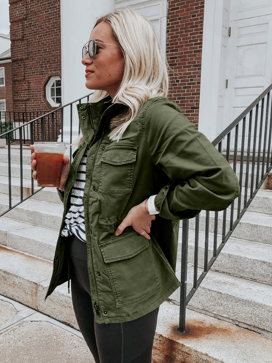 Carolina | Long sleeve zip jacket with pockets