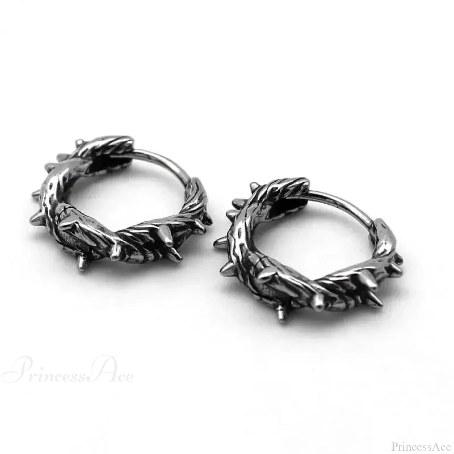 Dark Black Skull Awl Rock Declaration Earring