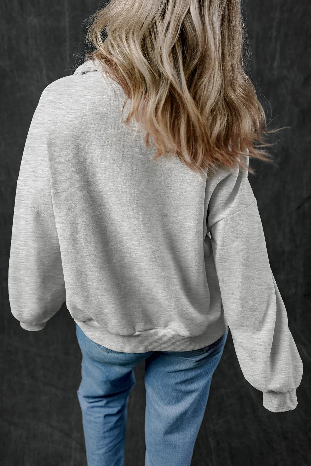 Adriana | Long sleeve half zip sweatshirt