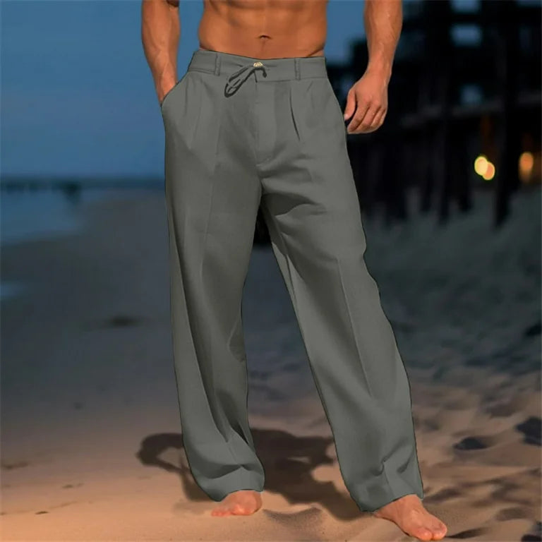 Mason | Unicoloured Relaxed Trousers for Summer Style