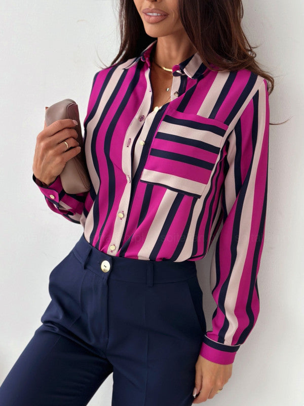 Fabiola® | Blouse Tidy Women'S Blouse With Satin Print