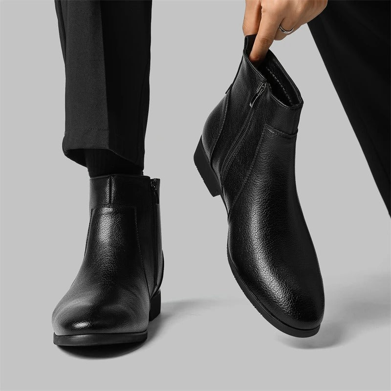 Mercer Zip Leather Boots