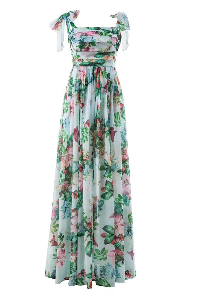 Ingrid® | Printed Maxi Dress With Straps