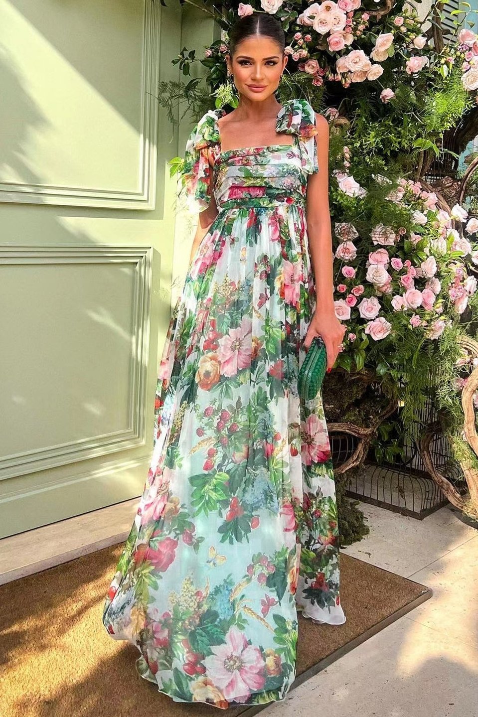 Ingrid® | Printed Maxi Dress With Straps