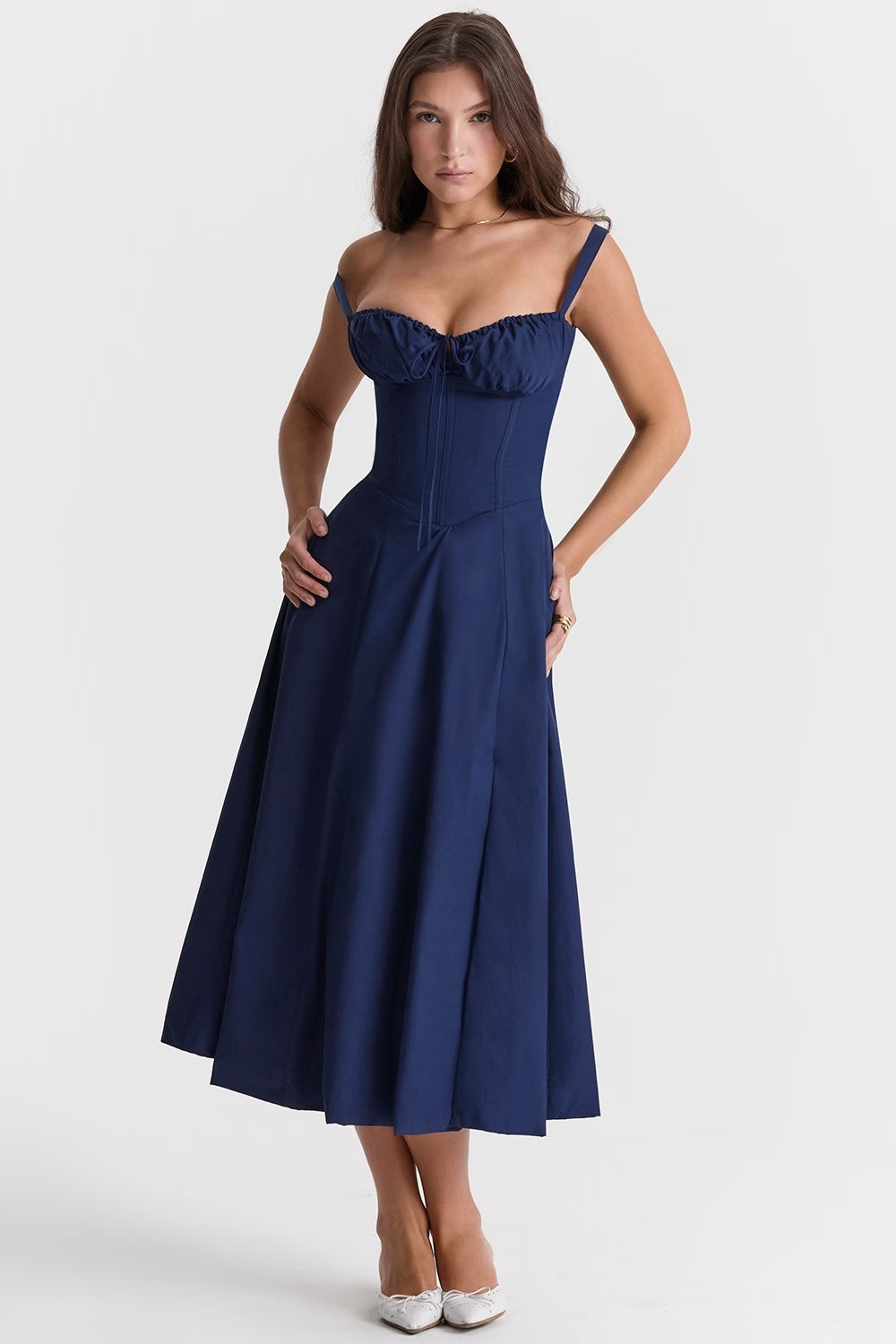 Sally | Spring Dress - Floral Print Party Dress