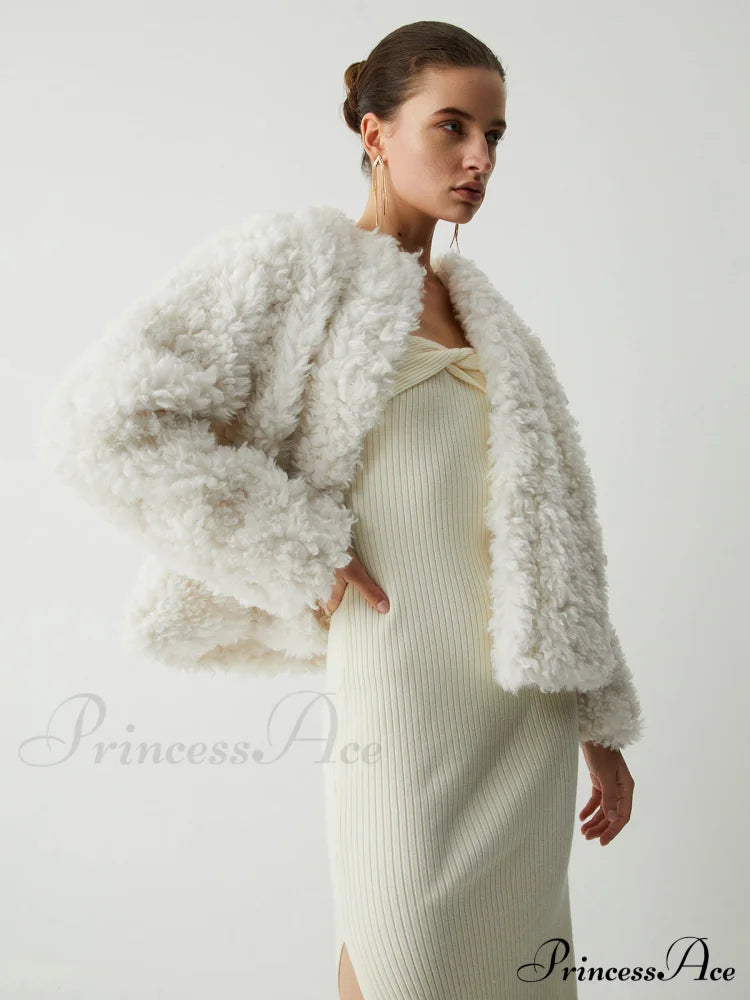 Double Pockets Graceful Fleece Jacket