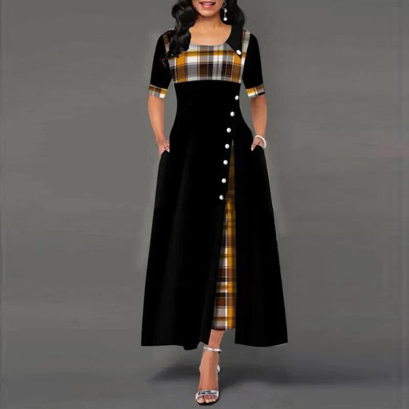 Marisa® | Long Checked Dress