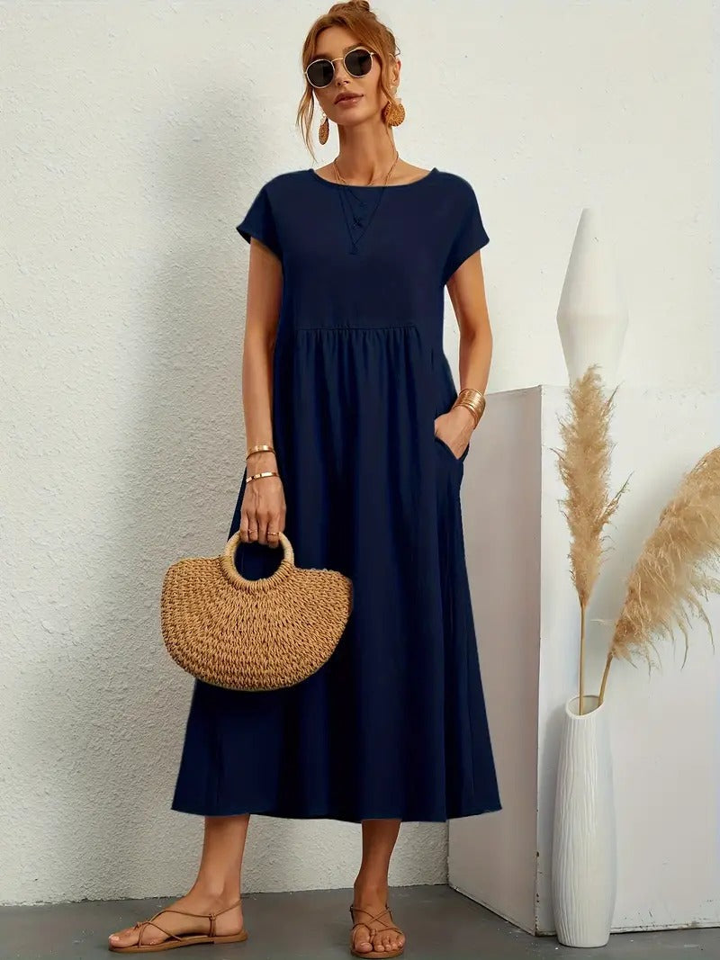 Cecilia® | Premium Linen Pocket Dress