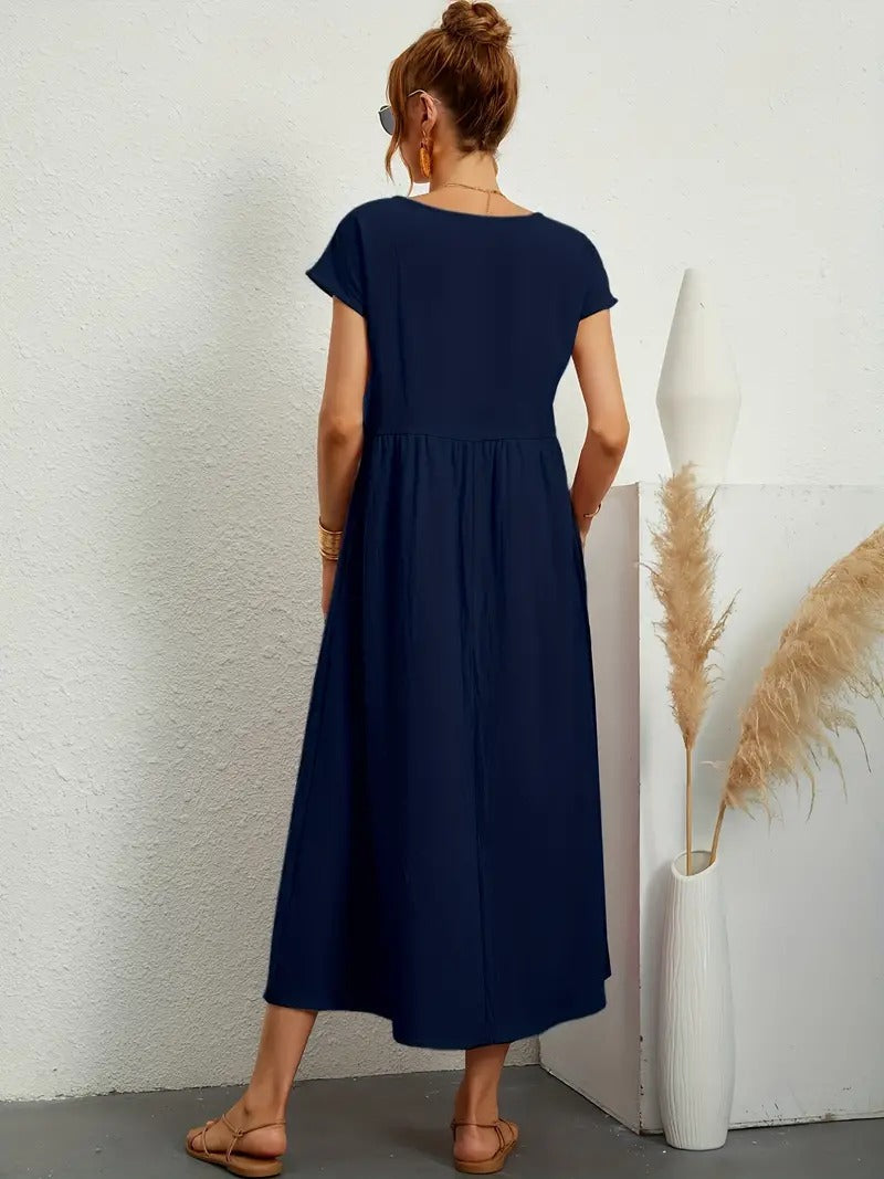 Cecilia® | Premium Linen Pocket Dress