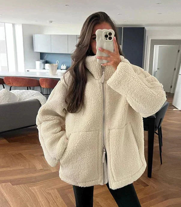 Eva | Cozy cotton teddy jacket