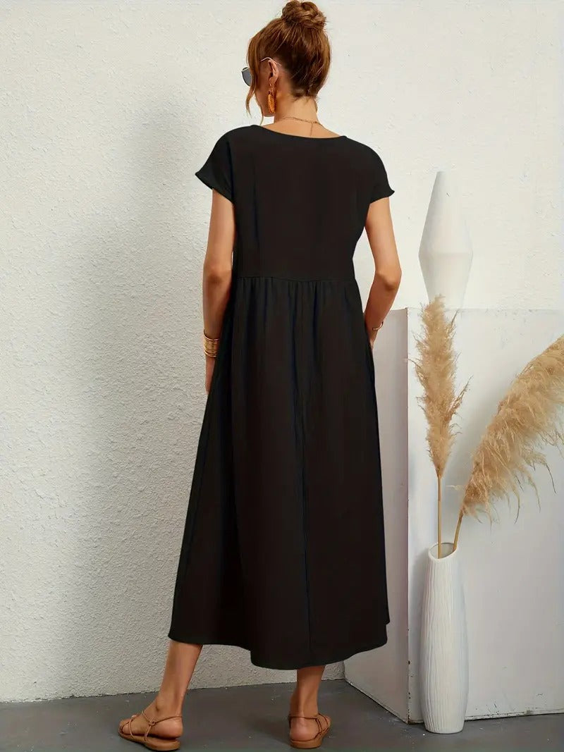Cecilia® | Premium Linen Pocket Dress