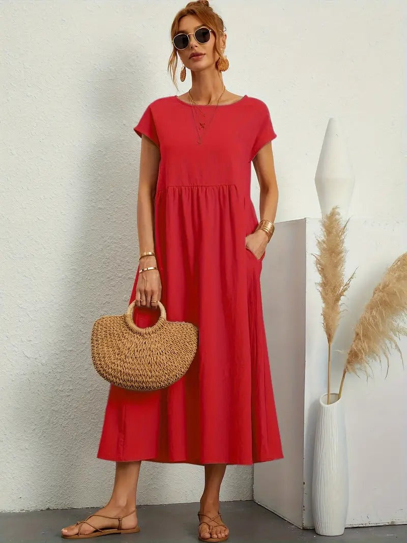 Cecilia® | Premium Linen Pocket Dress