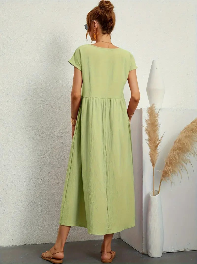 Cecilia® | Premium Linen Pocket Dress