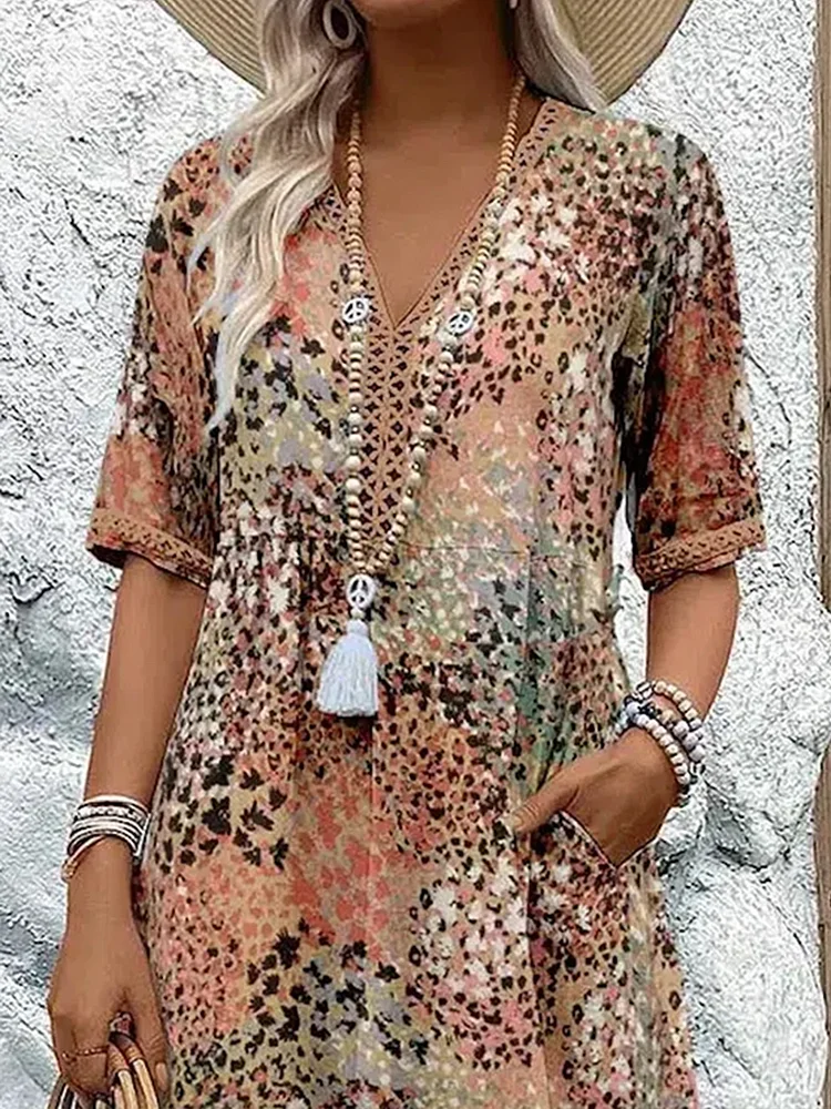 Amada® | Vibrant midi length dress