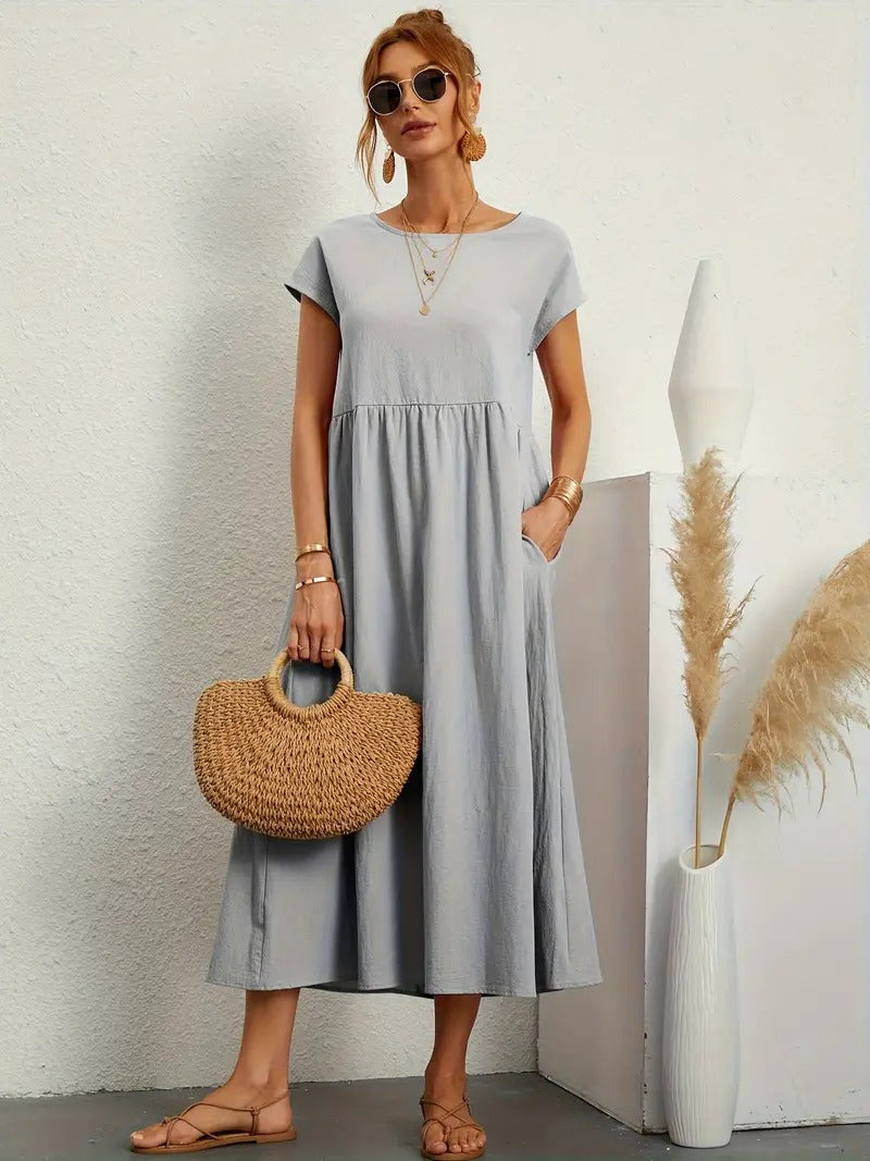Cecilia® | Premium Linen Pocket Dress