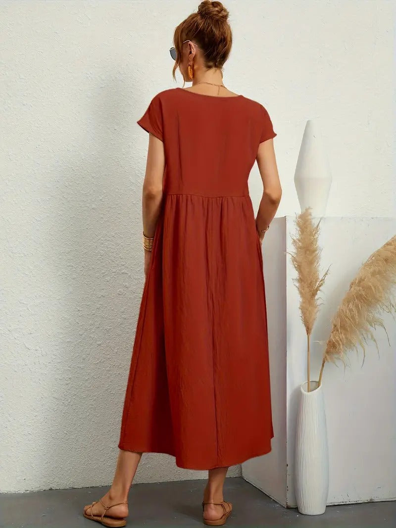 Cecilia® | Premium Linen Pocket Dress