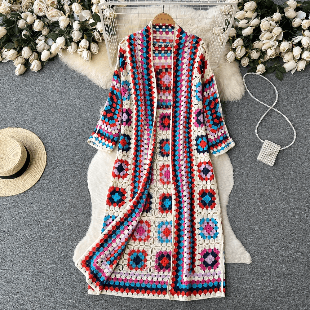 Romy® | Floral crochet jacket for women