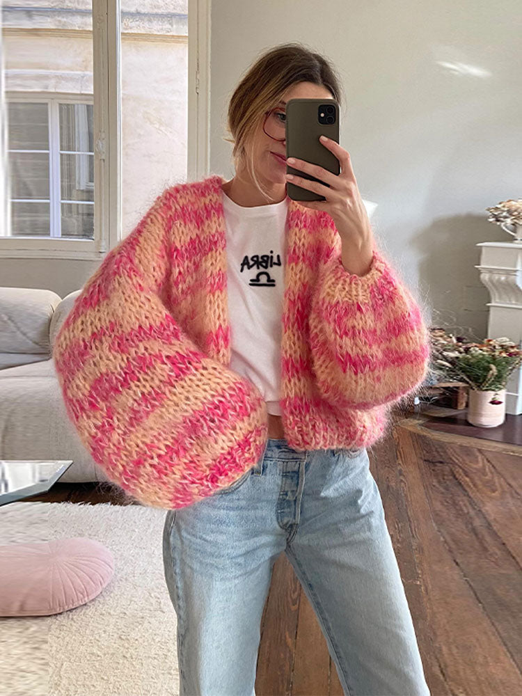 Amelia® | Colorful Patchwork Cardigan
