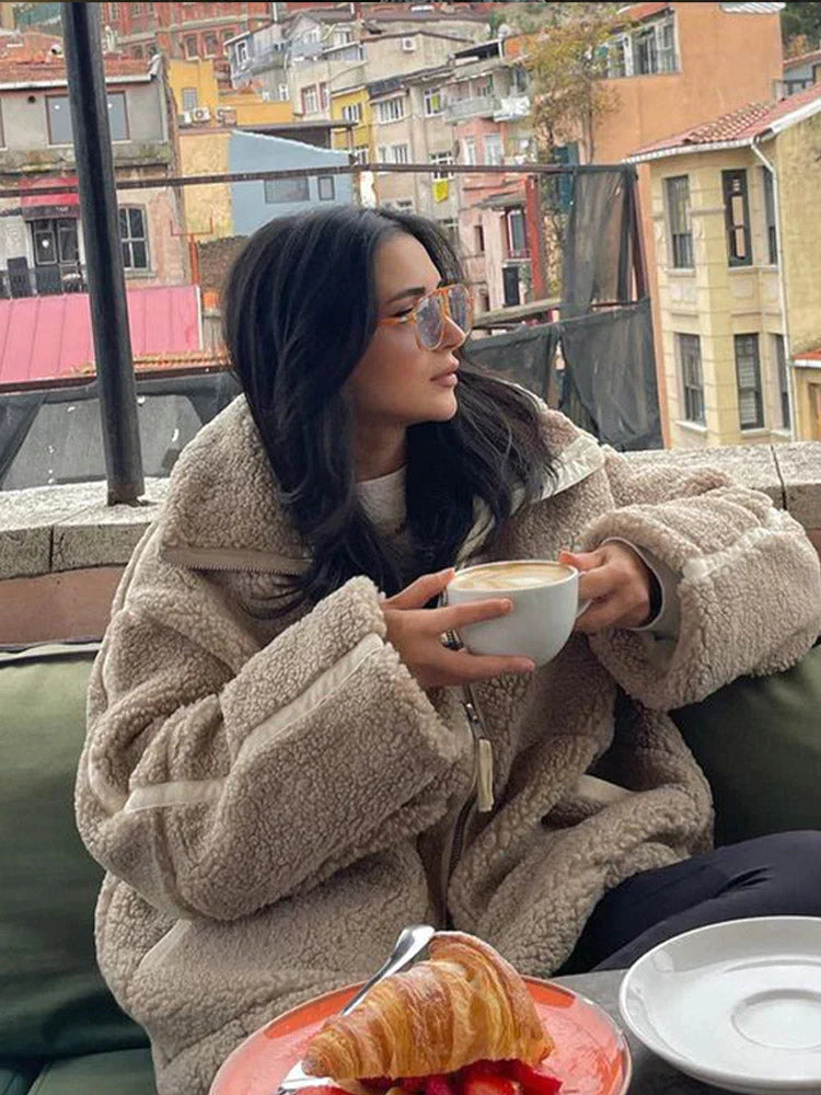 Eva | Cozy cotton teddy jacket