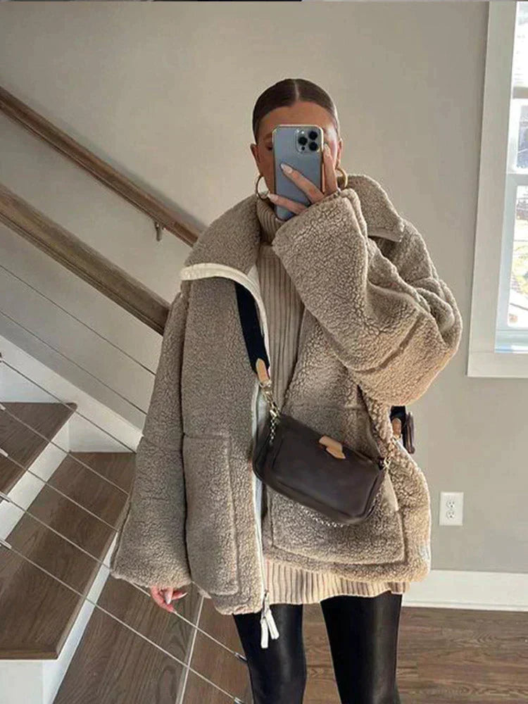 Estela | Cozy cotton teddy jacket