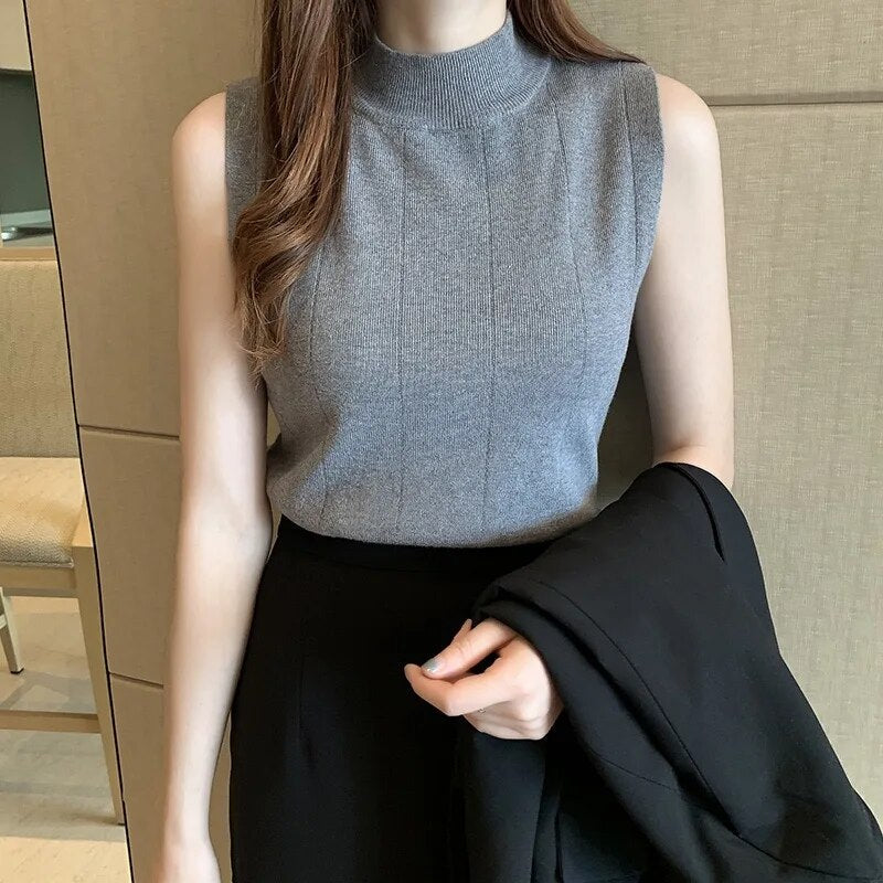 Laura® | Knitted Casual Tank Top