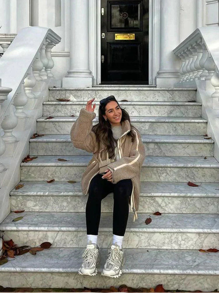 Eva | Cozy cotton teddy jacket
