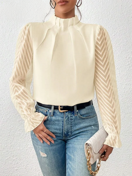 Arpina® | Elegant Top With Ruffle Sleeves