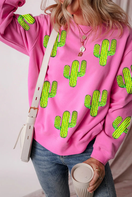 Marlene | Cactus long sleeve sweatshirt