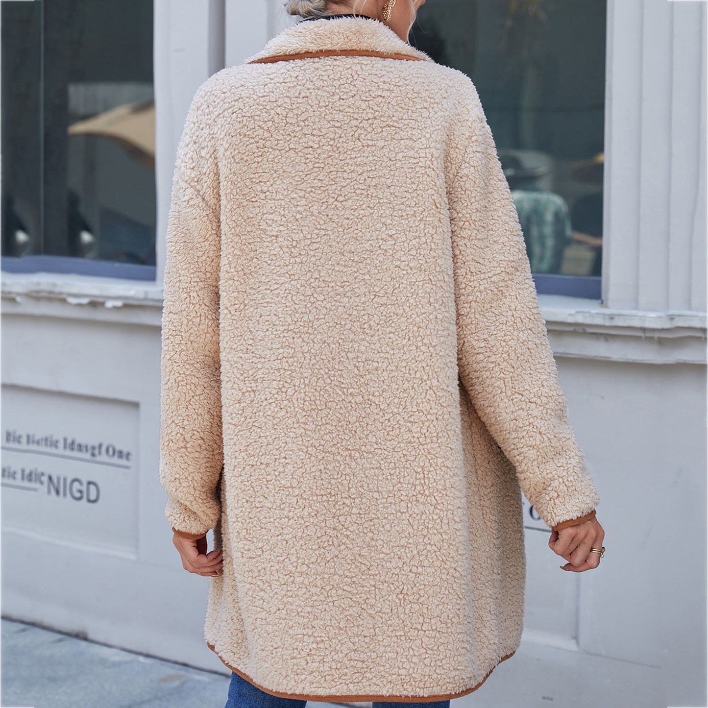 Angeline's | Luxury velvet winter trench coat for women
