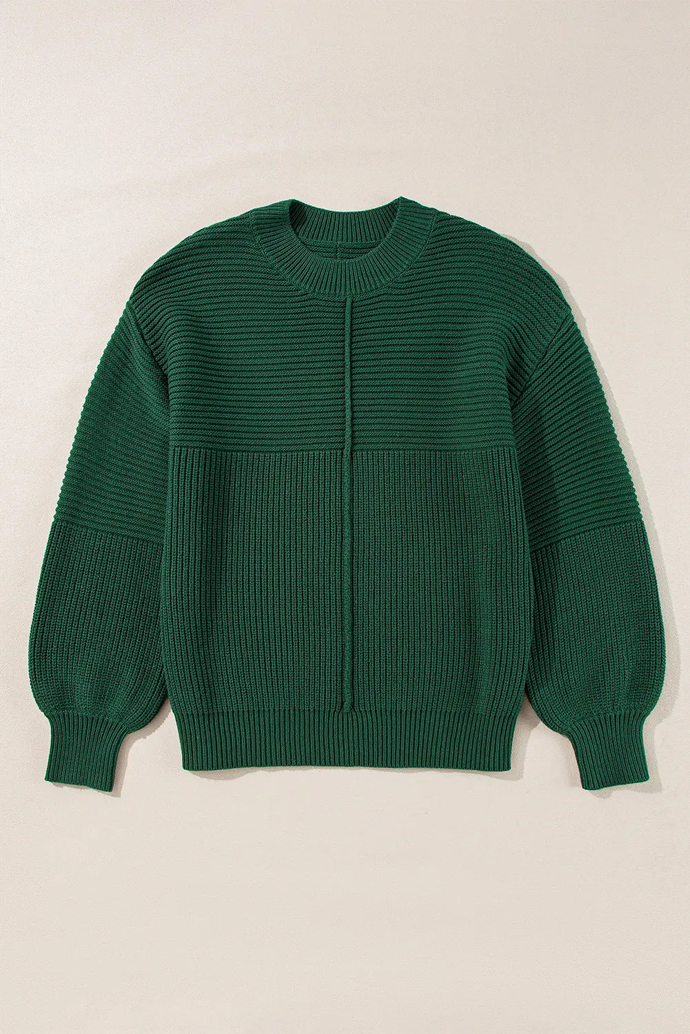 Monica | Round neck sweater with low shoulders