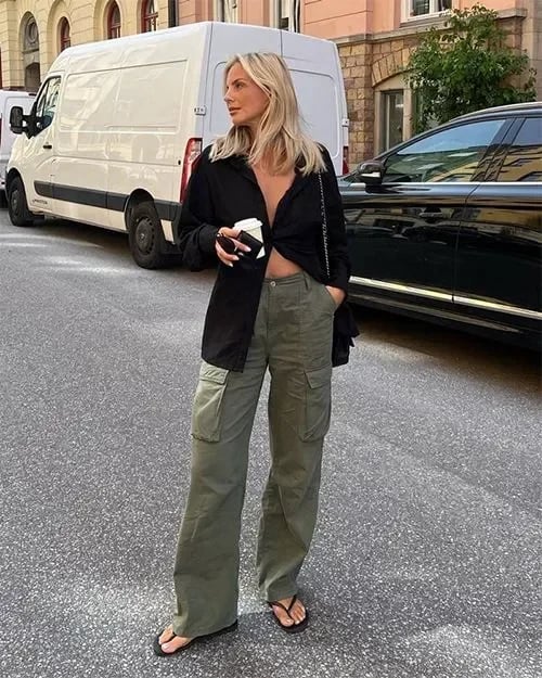 Belisa® | Adjustable Cargo Pants. Straight Cut For Casual Style