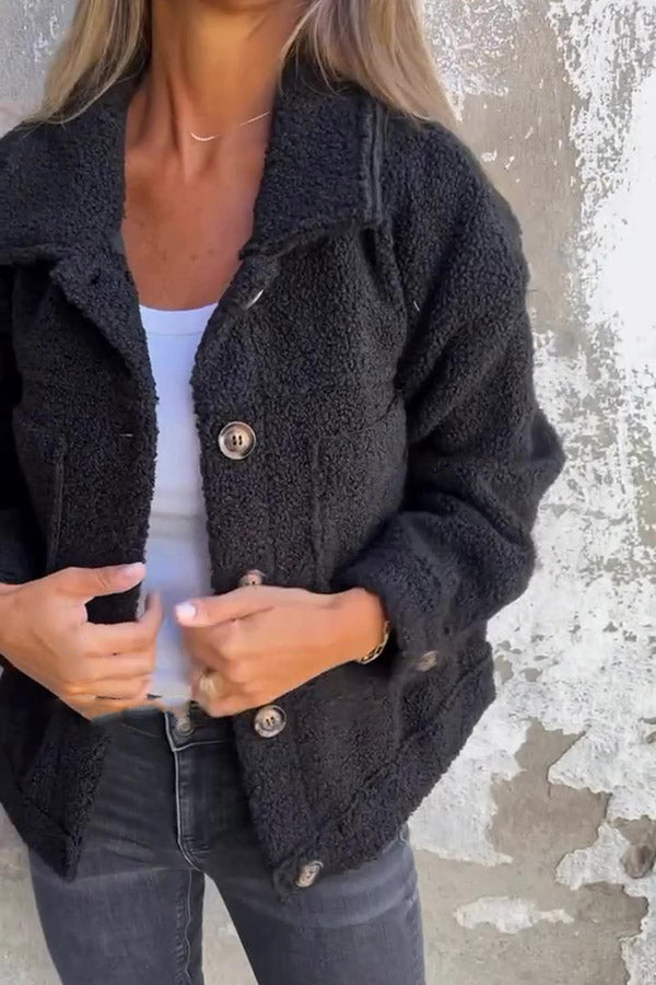 Amalia | Cozy winter coat with side pockets for women