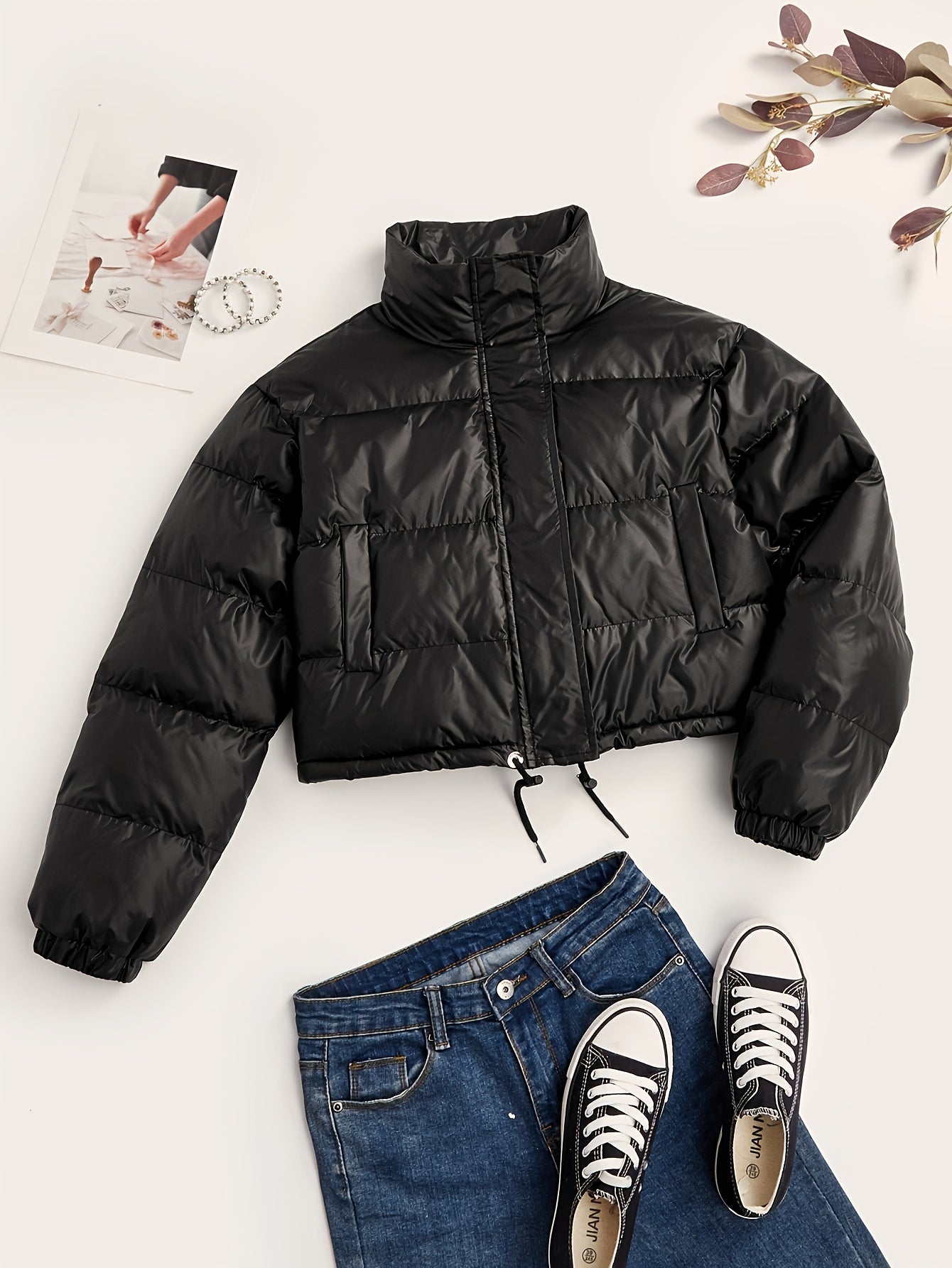 Brigida | Casual puffer jacket with drawstring