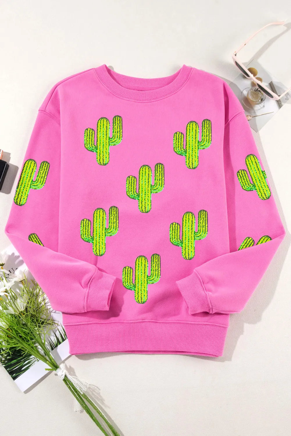 Marlene | Cactus long sleeve sweatshirt