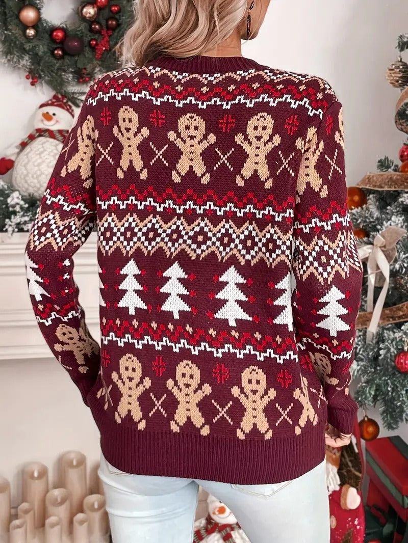 Victoria | Christmas sweater with a festive reindeer