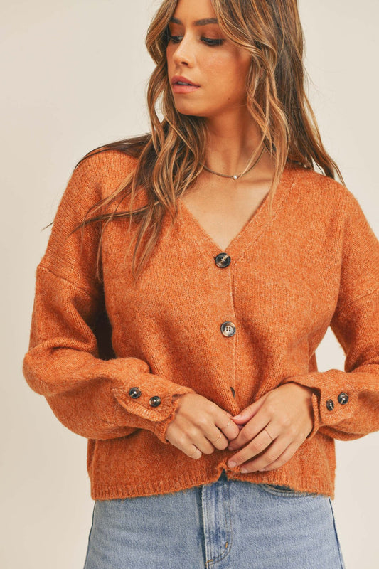 Carla | MABLE long-sleeved cardigan with button placket