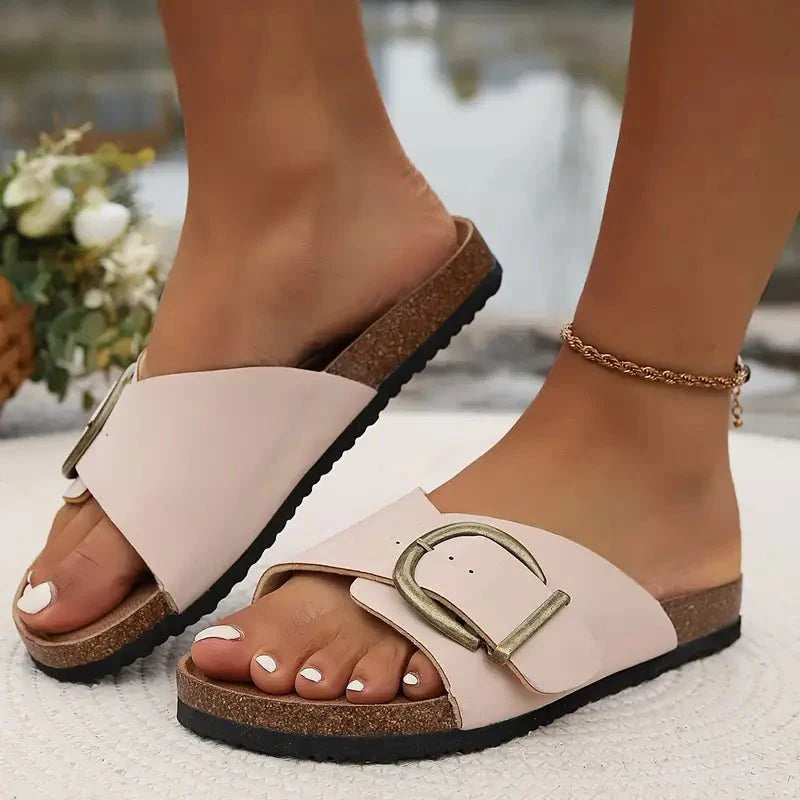 Trinity | Orthopedic Buckle Slide Sandals