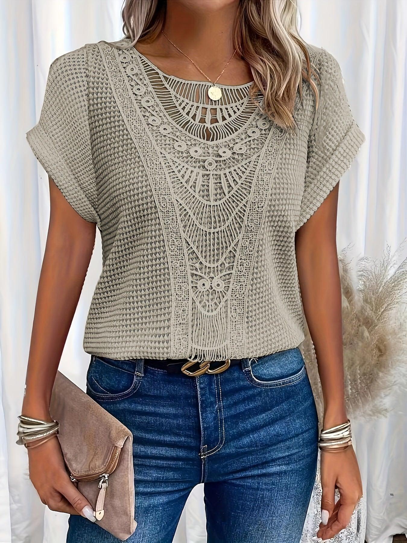 Rachel | Beautifully Detailed Knitted Top