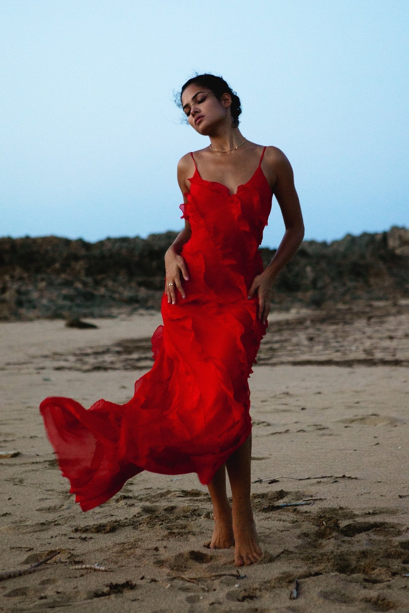 Paula® | Maxi Chiffon Slip With Ruffles