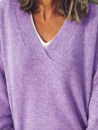 Jeanette | Women's Elegant Oversize V Neck Jumper
